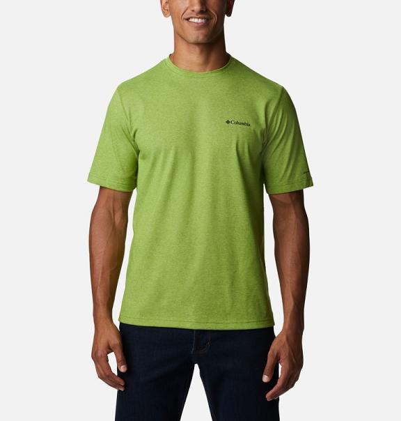 Columbia Thistletown Park T-Shirt Green For Men's NZ72504 New Zealand